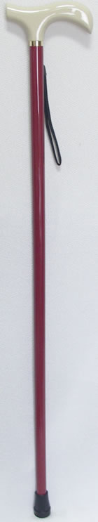 会津漆塗りステッキ 素色＆牡丹　【送料無料】「楽天シニア市場」