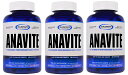 3個セット ガスパリ アナバイト マルチビタミン & ミネラル 180 タブレット - Gaspari Nutrition Anavite 180 tabs -