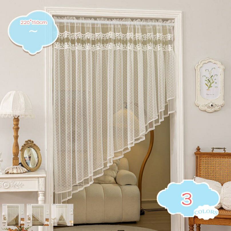 1000円OFFクーポン レースカフェカーテン 北欧 小窓用 カーテン おしゃれ エレガント トイレの棚 カラーボックスの目隠し 壁掛け インテリア カフェ屋 キッチンの小窓 収納棚 通気性が良い 装飾 引越し祝い 模様替え ドアカーテン shopcp