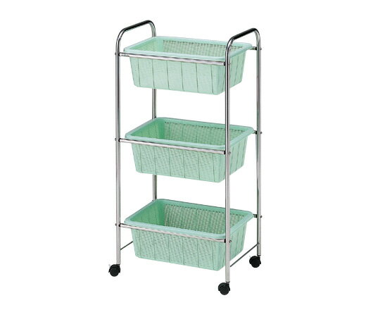 ステンレス脱衣ワゴン　3段