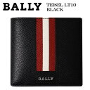バリー 2つ折り財布 ボタン小銭入れ有 ブラック BALLY TEISEL LT BLACK 6218013 ギフト プレゼント 贈答品