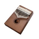 【送料無料】親指ピアノ17音 ダークブラウン カリンバ kalimba サムピアノ 楽器 マホ