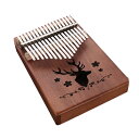【送料無料】親指ピアノ17音 ノーマルブラウン カリンバ kalimba サムピアノ 楽器 マ