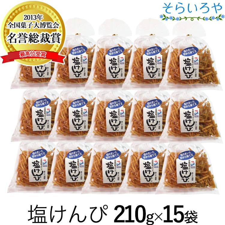 【10月上旬以降の入荷】塩けんぴ 1箱（240g×15袋）四万十郷本舗（南国製菓/水車亭）芋けんぴ 【北海道・東北・沖縄・離島への発送不可】