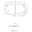 INAX LIXIL リクシル浴室オプション 風呂組フタ(ラ・バス対応・1600サイズ/オーバル浴槽用・右タイプ) 【YFK-1676B(1)R※】