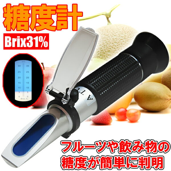 糖度計 セット スポイト 調整用ドライバー 専用ケース付き ハンディタイプ Brix 測定…...:shopworld:10130981