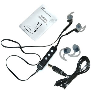 Bluetoothスポーツイヤホンブラックホワイト防水防滴スポーツイヤホンインナーイヤー型ブルートゥースワイヤレスハンズフリーUSB充電音楽通話スマホCVCノイズ遮断アウトドア運動ジム