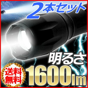 2本セット 送料無料 LED T6 LEDライト [ XM-lt6 ] 約 1600lm …...:shopworld:10136073