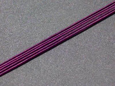 腕輪数珠（念珠）用　ゴム紐　古代紫色　（5メートル）【数珠　パーツ】【メール便対応】