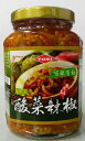 横浜中華街 TOEI 酸菜辣椒 (唐辛子入り高菜漬け) 365g