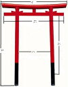 稲荷鳥居(硬質塩ビ製)100 (額は付いてない価格です)送料は別です