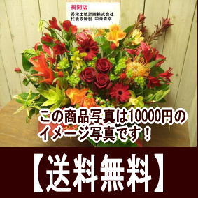 送料無料 バラのアレンジ ご予算10,000円（税別）アレンジメントフラワー 還暦祝い 花 お祝い 誕生日 プレゼント 母 祖母 父 退職祝い 男性 フラワーアレンジメント お誕生日 お花 古希 喜寿 祝い 開店祝い 開業祝い 卒業式 記念日 花【画像配信】【花屋】