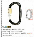 【 KONG 】オーバルワンカーボンスクリュー(ワーク、レスキュー用カラビナ)
