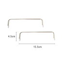 クラフト お役立ち用品 バッグ・ポーチ材料 スクエアワイヤー 15.5×4.5cm 【メール便可】