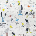 【PCエントリーでP10倍 6/1(9:59)まで】ケイファブリック ハシビロコウ I NEVER MOVE MIYAKO-18 綿麻キャンバス (10cm単位) MIYAKO-018 (ネコポス・ゆうパケット可)