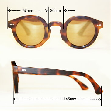 MOVITRA Sunglasses HAVANA MATTE WITH FLASH BRONZE LENSES モビトラ サングラス べっ甲柄 つや消し ブラウンミラーレンズ ボストン型 UVカット ユニセックス 男女兼用 Made in Italy
