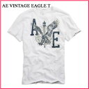 50OFF!2010ǯտAmerican Eagle(ȾµT)(ᥫ)(XS,S,M,L,XL)ꥫ󥤡  ȾµT AE VINTAGE EAGLE T ۥ磻(0162-2808)