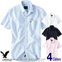 アメリカンイーグル メンズ 半袖 オックスフォードシャツ AE SHORT SLEEVE OXFORD SHI