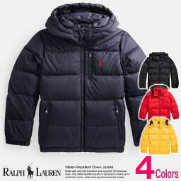 ポロ・<strong>ラルフローレン</strong> ボーイズ <strong>ダウンジャケット</strong> Water-Repellent Down Jacket ネイビー POLO RALPH LAUREN あす楽 3980円以上 送料無料 ! メンズ かっこいい ギフト にも! 大きいサイズ あり! ラッピング 無料! 秋冬新作も続々入荷中～!