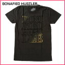 20%OFF!2010年新作!【Local Celebrity】(半袖Tシャツ)(アメカジ)(S,M,L)ローカルセレブリティー メンズ 半袖Tシャツ BONAFIED HUSTLER ブラック