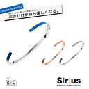 バングル メンズ ブレスレット レディース サージカルステンレス 送料無料 S L 細身 華奢 316L シリウス シンプル シルバー ブレスレット ピンク ブルー ステンレスバングル ブレスレット ペア かわいい 可愛い ペアブレスレット バングル 夏 おしゃれ カップル お揃い 大人