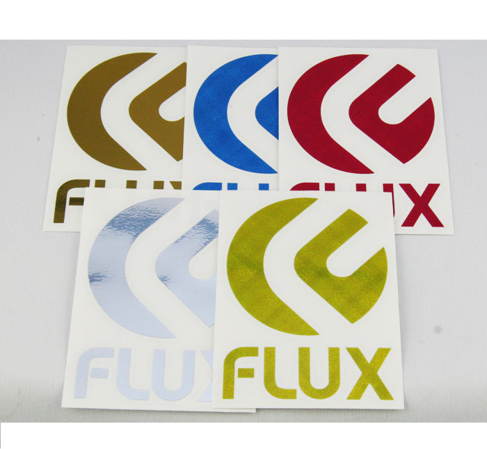 FLUX フラックス ステッカー FLUX HOLD STICKER #1：全5色【メール便対応可】FLUX フラックス ステッカー カッティング メタリック ロゴ シール スノーボード SNOW スノー