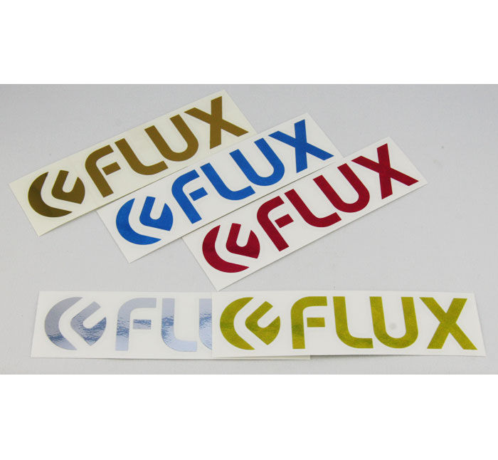 FLUX フラックス ステッカー FLUX HOLD STICKER #2：全5色【メール便対応可】FLUX フラックス ステッカー カッティング ロゴ メタリック シール スノーボード SNOW スノー