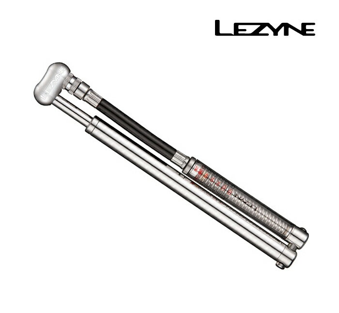 LEZYNE レザイン サスペンション専用ポンプ 自転車 SHOCK DRIVE for MTB SUSPENSION：SILVER【メーカー取り寄せ商品】