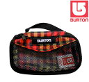 BURTON TRAVEL STASH MESH BAG SMALL: GRUNGE PLAID