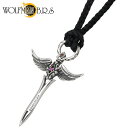 WOLFMAN B.R.S【ウルフマンB.R.S】ペンダントトップ レディース メンズ シルバー フェザー リング付き ストーン 革紐別売り 925 スターリングシルバー NW-P-26RDRD