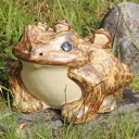 【38時間限定15%OFF】信楽焼 和風 おしゃれ 18号五匹子付き蛙 (むかえる) お庭に玄関先に陶器蛙 陶器 しがらきやき 蛙 陶器かえる カエル ka-0062