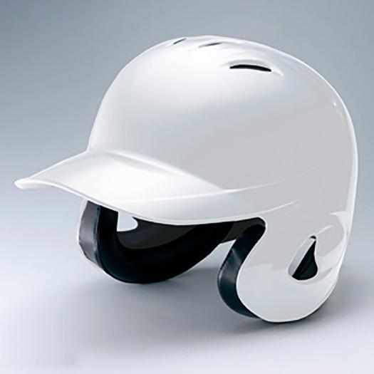 ミズノ ソフトボール用ヘルメット(両耳付打者用) ホワイト Mizuno 1DJHS101 01の画像
