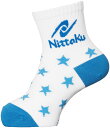 ニッタク(日卓) キッズソックス ジュニア 卓球用ソックス ブルー Nittaku NW2961 09