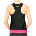 ササキ Yバックトップ(ルーズFIT・カップポケット付き) ブラック×蛍光ピンク SASAKI 7048 B/KEP 新体操、器械体操