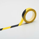 クリーンルーム用ラインテープ 黄/黒 サイズ:25mm幅 (各種テープ)