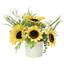 【2019年新商品】プティサンフラワー (造花) 高さ19cm 光触媒 (918A30)(店舗用品/光触媒 人工観葉植物・造花・フェイクグリーン/テーブル(卓上)向け)