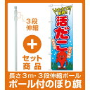 【セット商品】3m・3段伸縮のぼりポール...