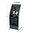 【送料無料】UDMRメニューボード 外形寸法:W620×D480×H1130 (スタンド看板/メニュースタンド看板/アルミ・スチール製)