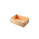 トレータイプ木箱 W270 ブラウン(店舗用品/陳列什器/ウッドシステムシェルフ)