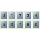 【送料無料♪】吹付け用プレート 数字 0-9 小 10枚1組 (安全用品・標識/路面標識・道路標識/路面表示用品)