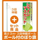 【セット商品】3m・3段伸縮のぼりポール(竿)付 のぼり旗 ...