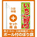 【セット商品】3m・3段伸縮のぼりポール(竿)付