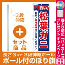 【セット商品】3m・3段伸縮のぼりポール(竿)付 のぼり旗 ...