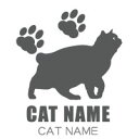 【送料無料】　猫ステッカー　猫デザインステッカー　ペットネームを入れられる　CAT16　猫カッティングステッカー 猫　ステッカー　