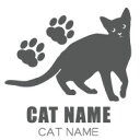 【送料無料】　猫ステッカー　猫デザインステッカー　ペットネームを入れられる　CAT5　猫カッティングステッカー 猫　ステッカー　