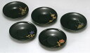 【木製漆器】四季絵変り 茶托 5枚セット 木箱入り/漆器・おもてなし・御祝・ご祝儀・ギフト・贈り物・お茶会・茶托・御祝返し・内祝い