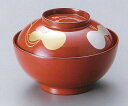 【越前漆器】瓢箪 雑煮椀 朱1客/お正月・迎春用・煮物・雑煮・来客用・おもてなし・蓋付