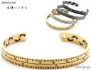 ステンレス素材 さし バングル 定規 ブレスレット メンズ ...