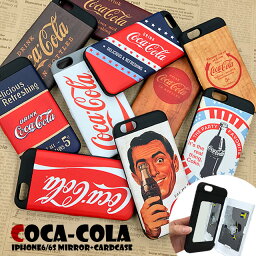 スマホケース iPhoneXS iPhoneX ケース 【 <strong>コカコーラ</strong> 】CocaCola iPhoneケース TPUケース ミラー付き アイフォンケース スマホカバー カード収納 Coca-Cola ロゴ入り