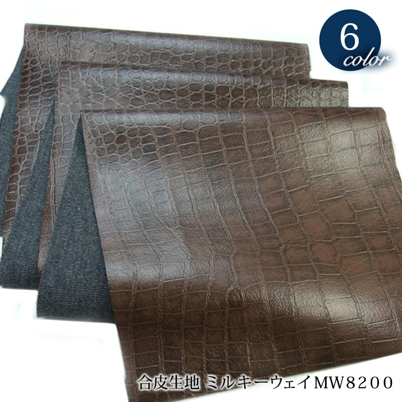 ミルキーウェイMW8200(クロコダイル柄の合皮）0532爬虫類合皮,衣料用,資材用にも使われている生地です。